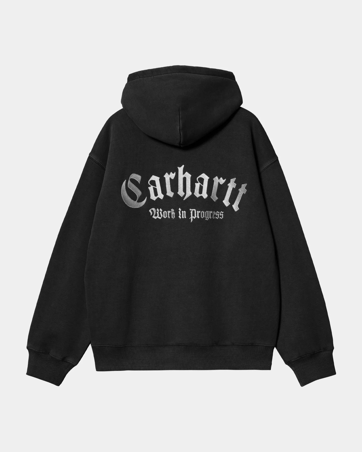 CARHARTT WIP HOODED ONYX SCRIPT SWEAT - BLACK/WHITE