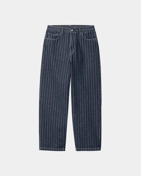 CARHARTT WIP ORLEAN STRIPE PANT - BLUE/WHITE STONE WASHED