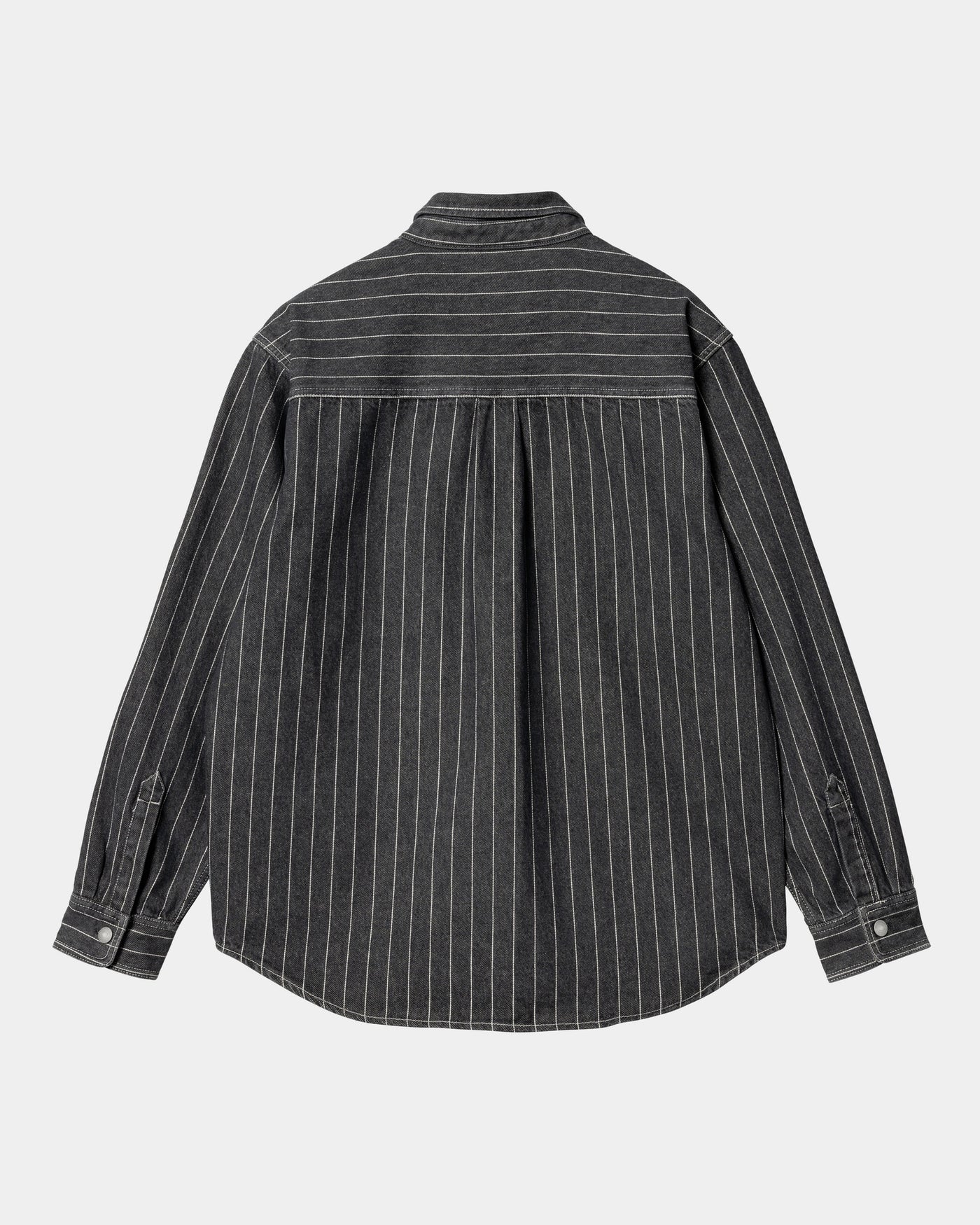 CARHARTT WIP ORLEAN SHIRT JAC ORLEAN STRIPE - BLACK/WHITE STONE