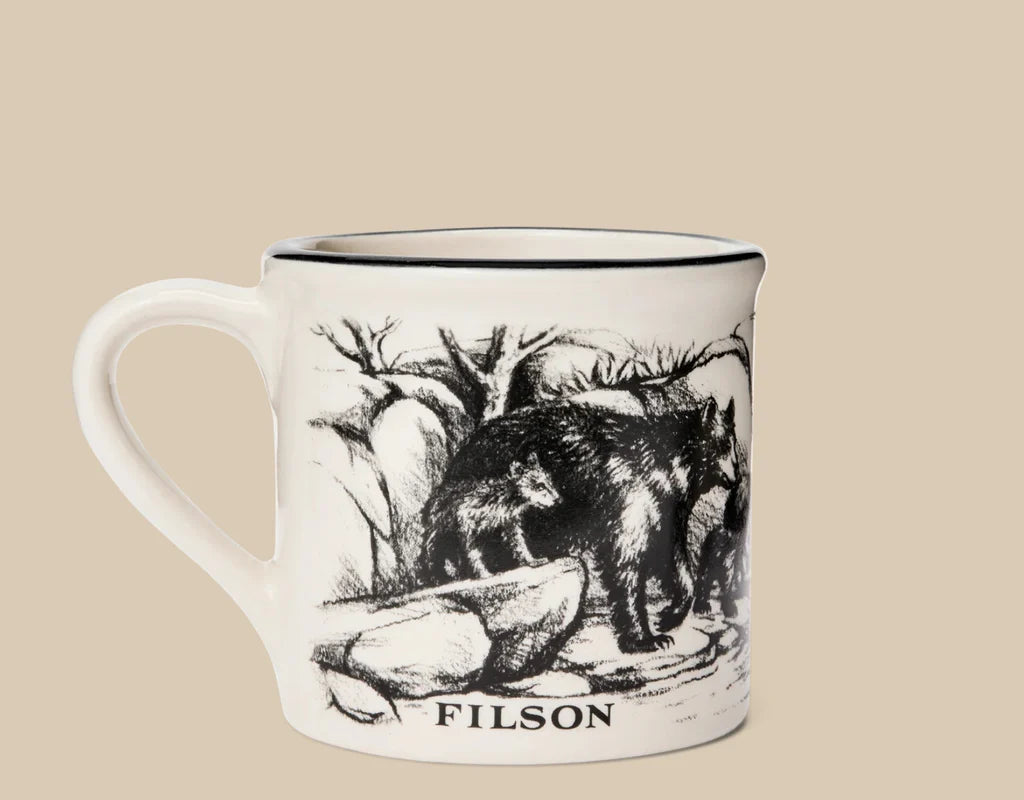 FILSON STONEWARE MUG - NATURAL / BEARS