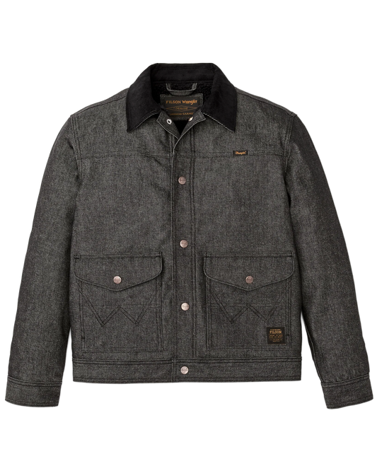 WRANGLER X FILSON DENIM WORK JACKET - BLACK