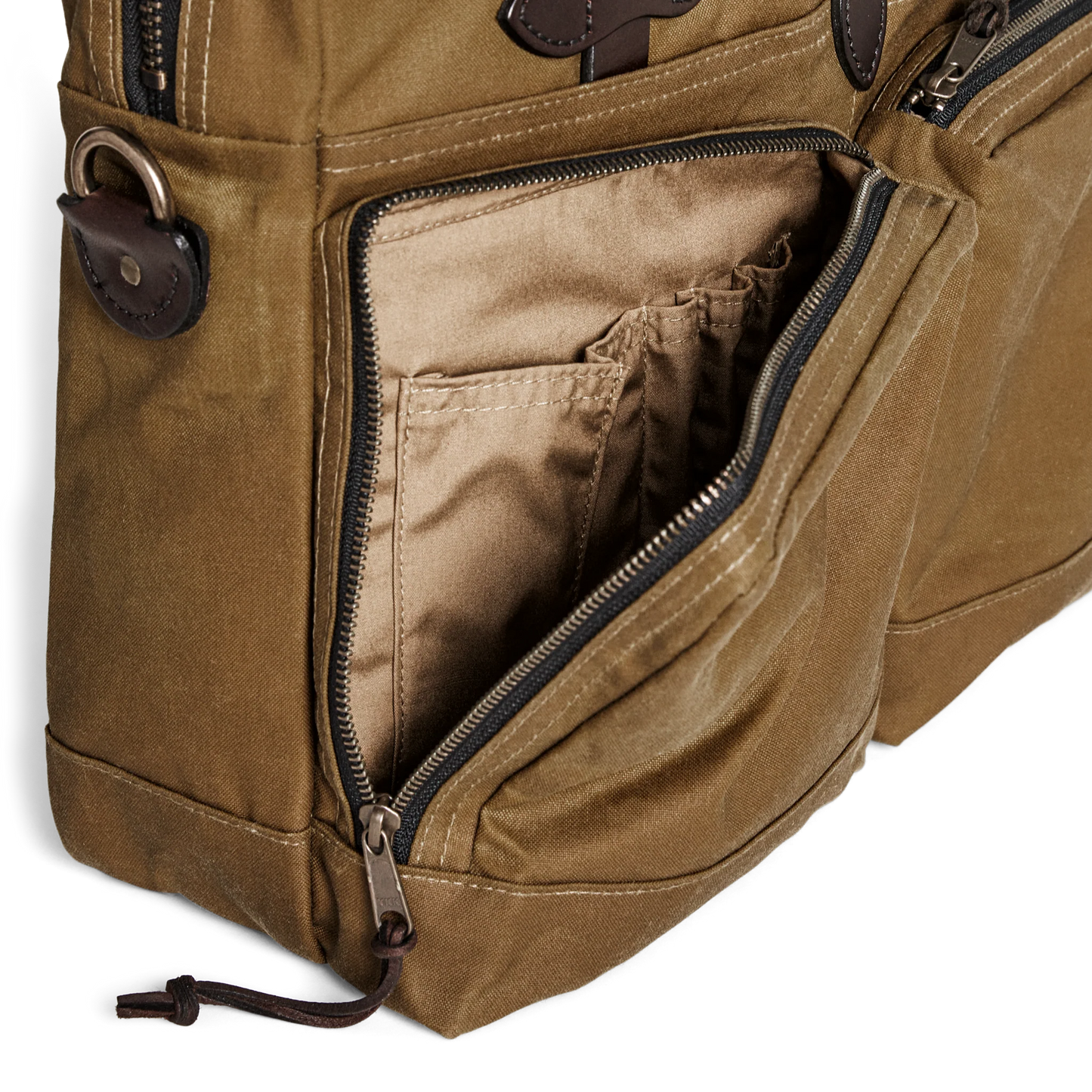 FILSON 24-HOUR TIN CLOTH BRIEFCASE - DARK TAN