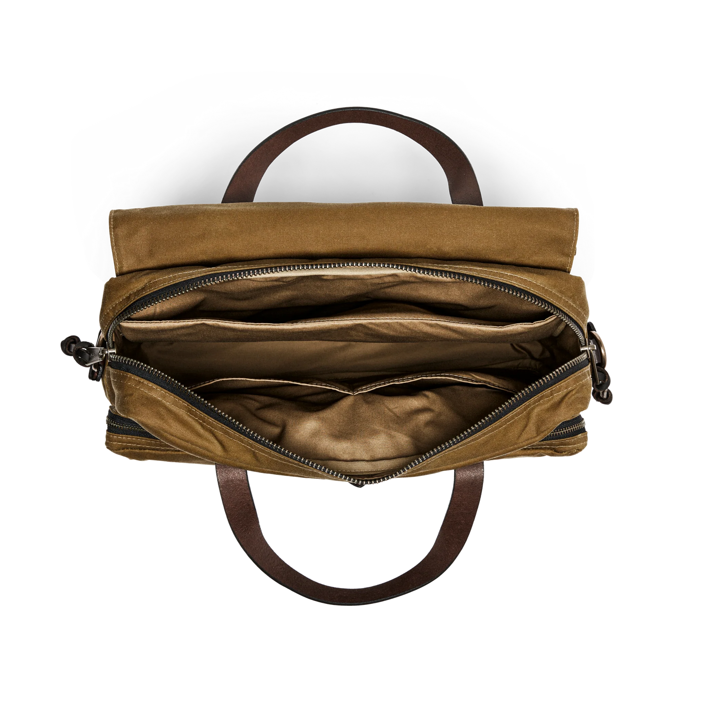 FILSON 24-HOUR TIN CLOTH BRIEFCASE - DARK TAN