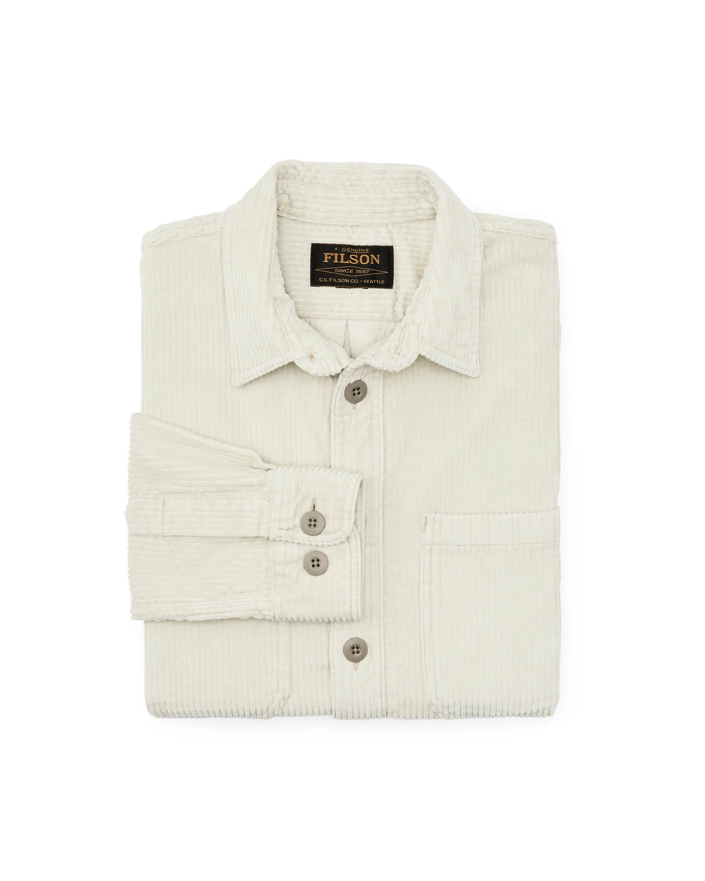 FILSON 6-WALE CORDUROY SHIRT - KHAKI