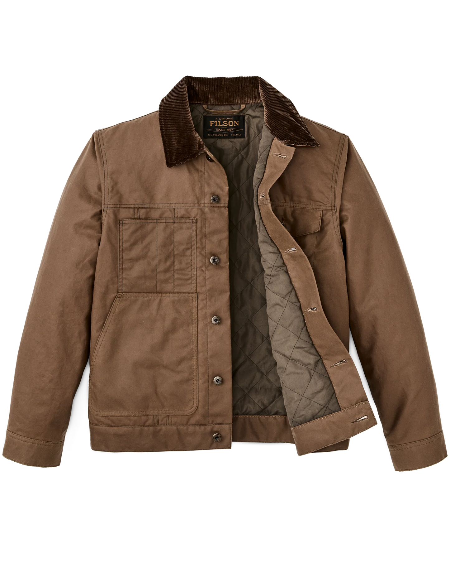 FILSON INSULATED SHORT CRUISER - DARK BROWN