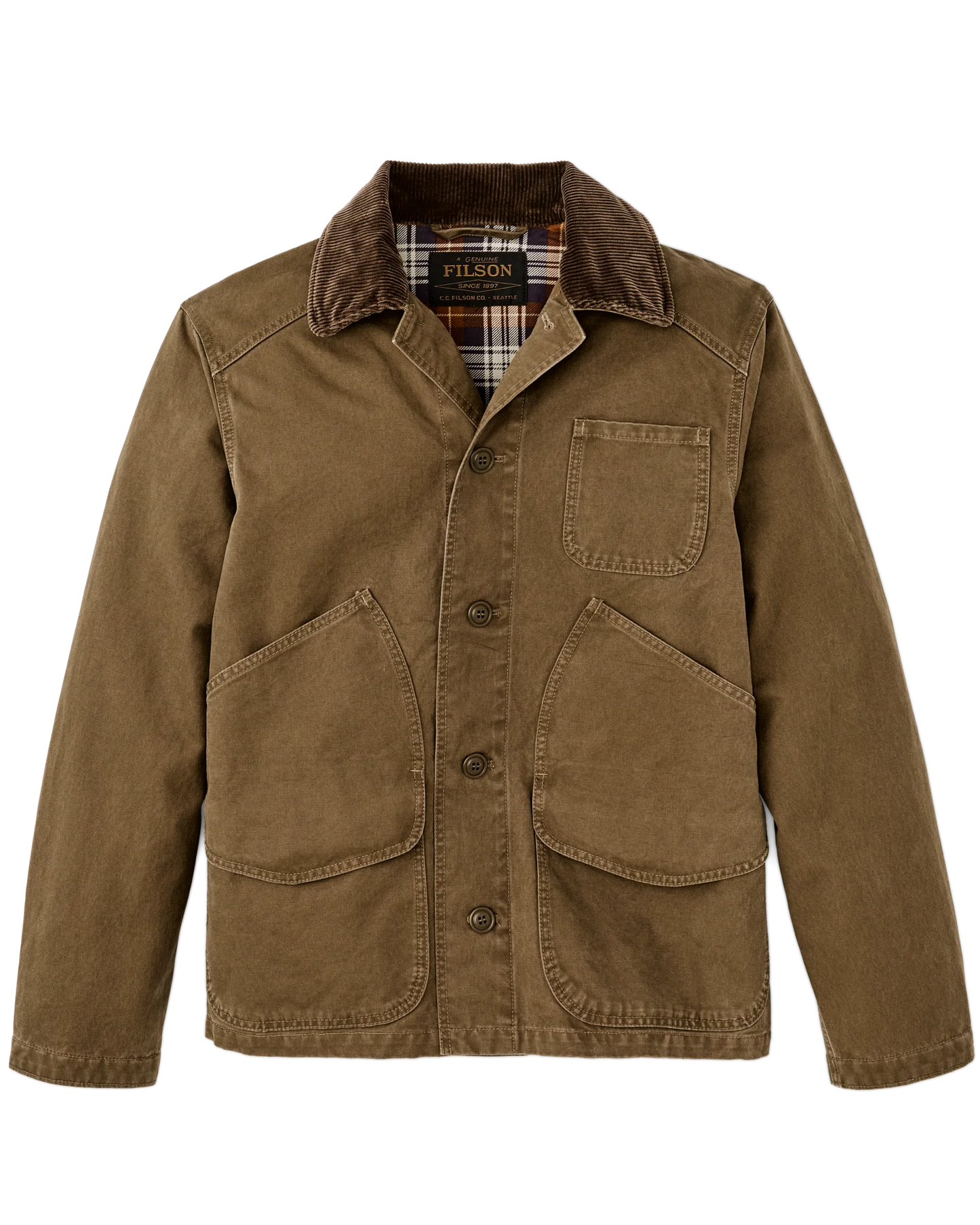 FILSON CANVAS OUTFITTER JACKET - KANGAROO