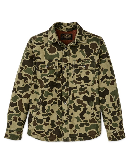 FILSON FLEECE LINED JAC-SHIRT - TUNDRA SHRUB CAMO