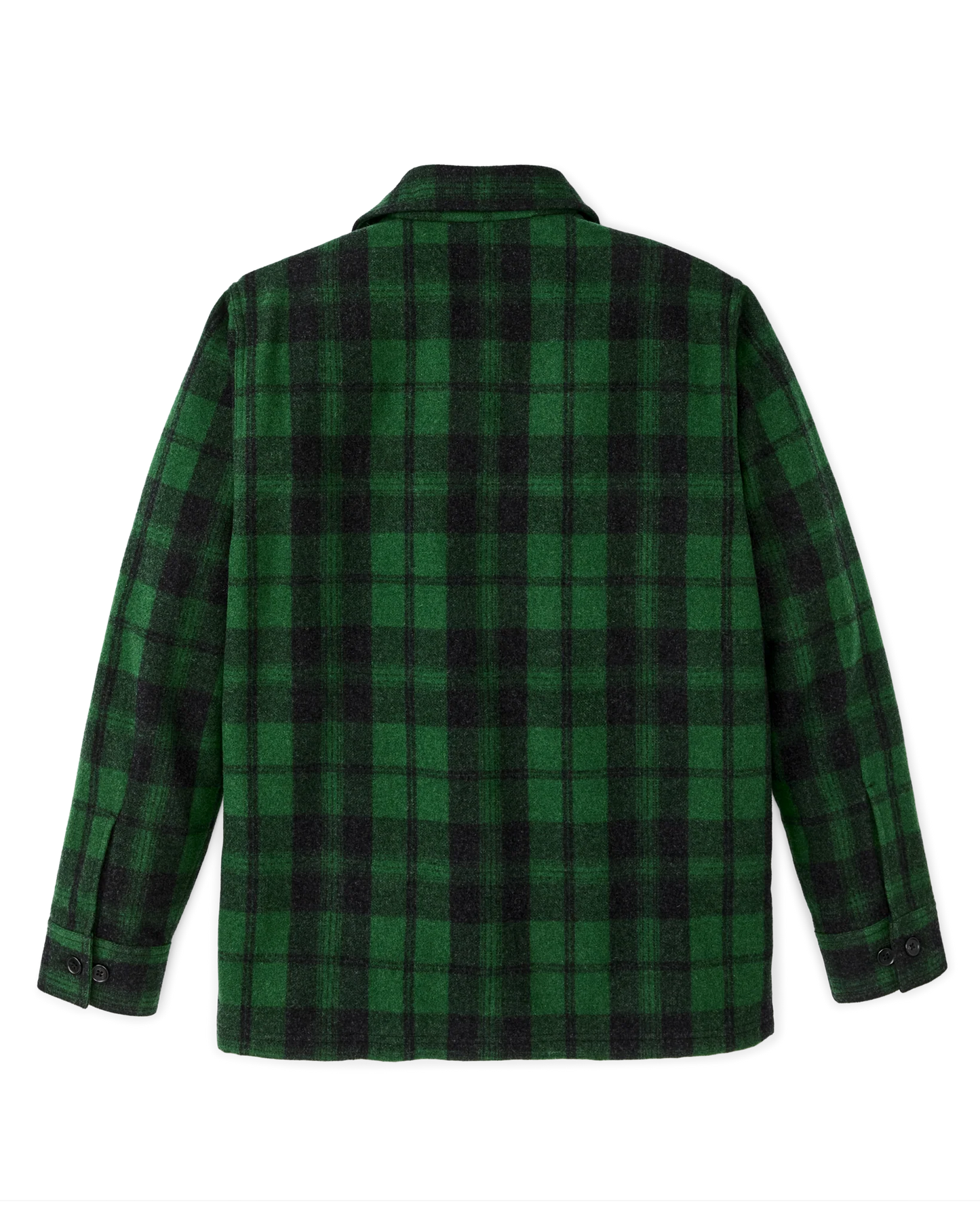 FILSON WOOL JAC-SHIRT - GREEN / BLACK PLAID