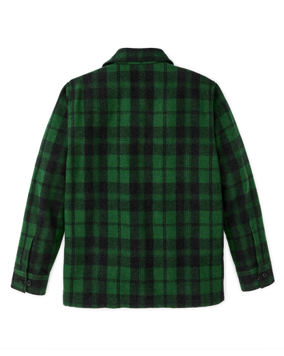 FILSON WOOL JAC-SHIRT - GREEN / BLACK PLAID