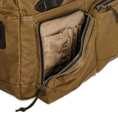 FILSON 48-HOUR TIN CLOTH DUFFLE BAG - DARK TAN