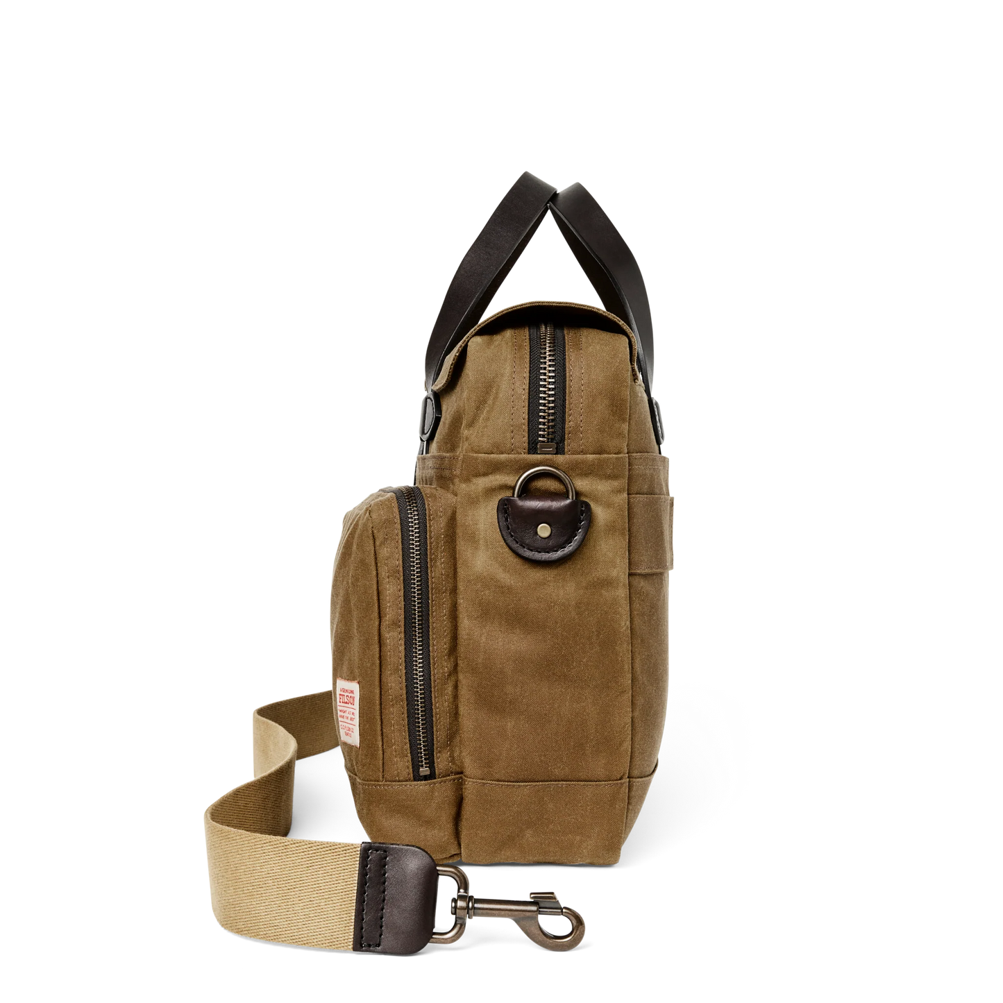 FILSON 24-HOUR TIN CLOTH BRIEFCASE - DARK TAN