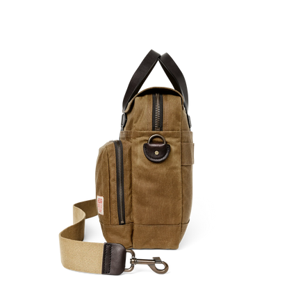 FILSON 24-HOUR TIN CLOTH BRIEFCASE - DARK TAN