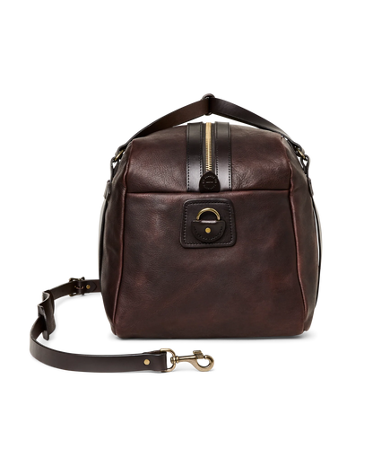FILSON HERITAGE LEATHER MEDIUM DUFFLE BAG - BALLARD BROWN