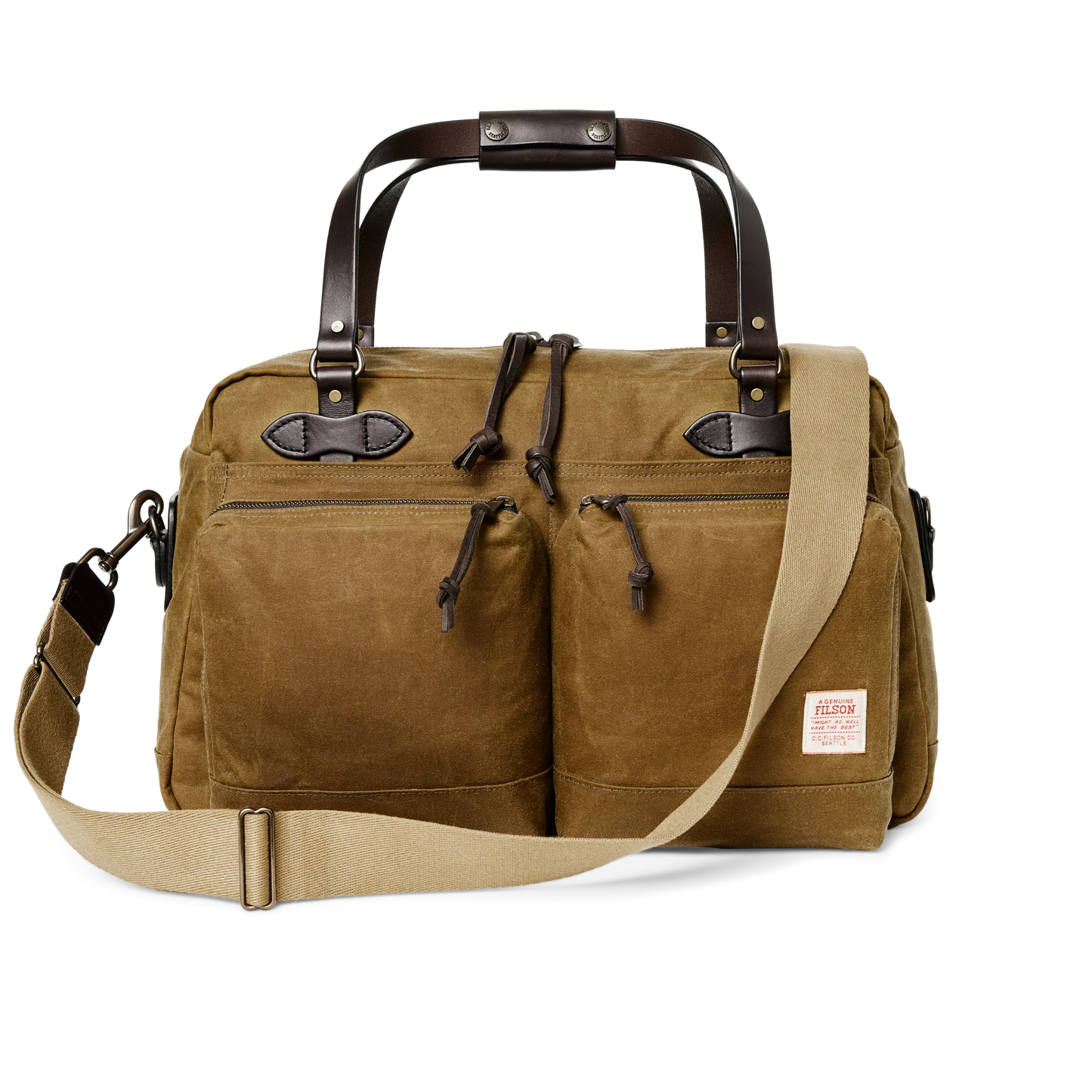 FILSON 48-HOUR TIN CLOTH DUFFLE BAG - DARK TAN