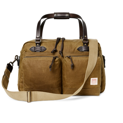 FILSON 48-HOUR TIN CLOTH DUFFLE BAG - DARK TAN