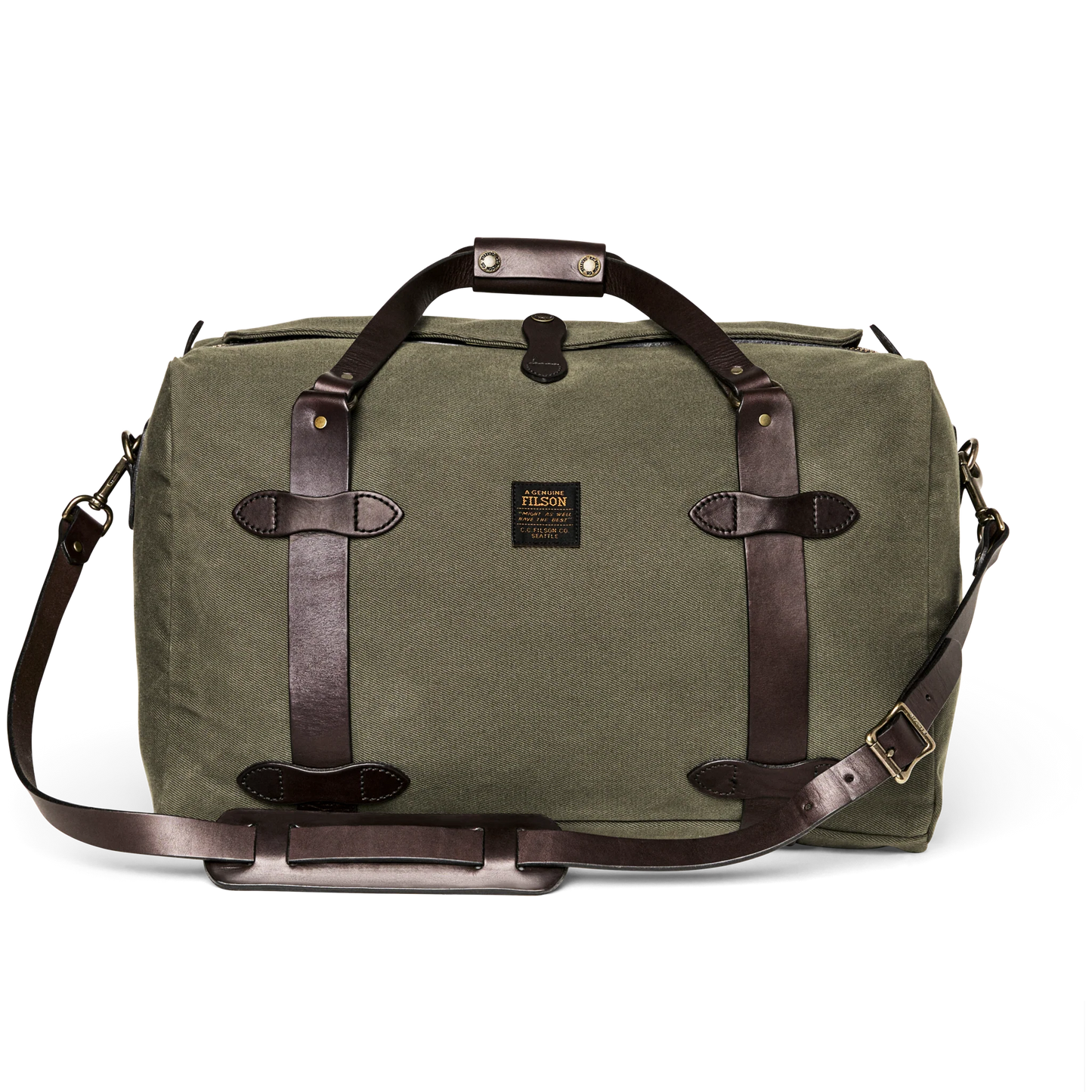 FILSON MEDIUM RUGGED TWILL DUFFLE BAG - Otter Green