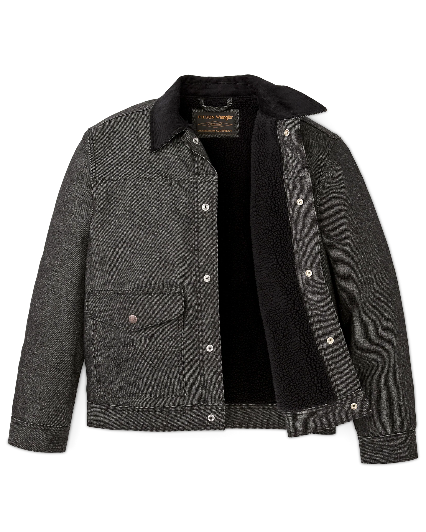 WRANGLER X FILSON DENIM WORK JACKET - BLACK