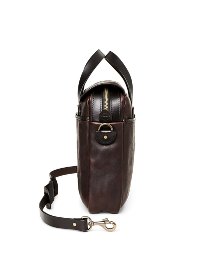 FILSON HERITAGE LEATHER JOURNEYMAN ORIGINAL BRIEFCASE - BALLARD BROWN