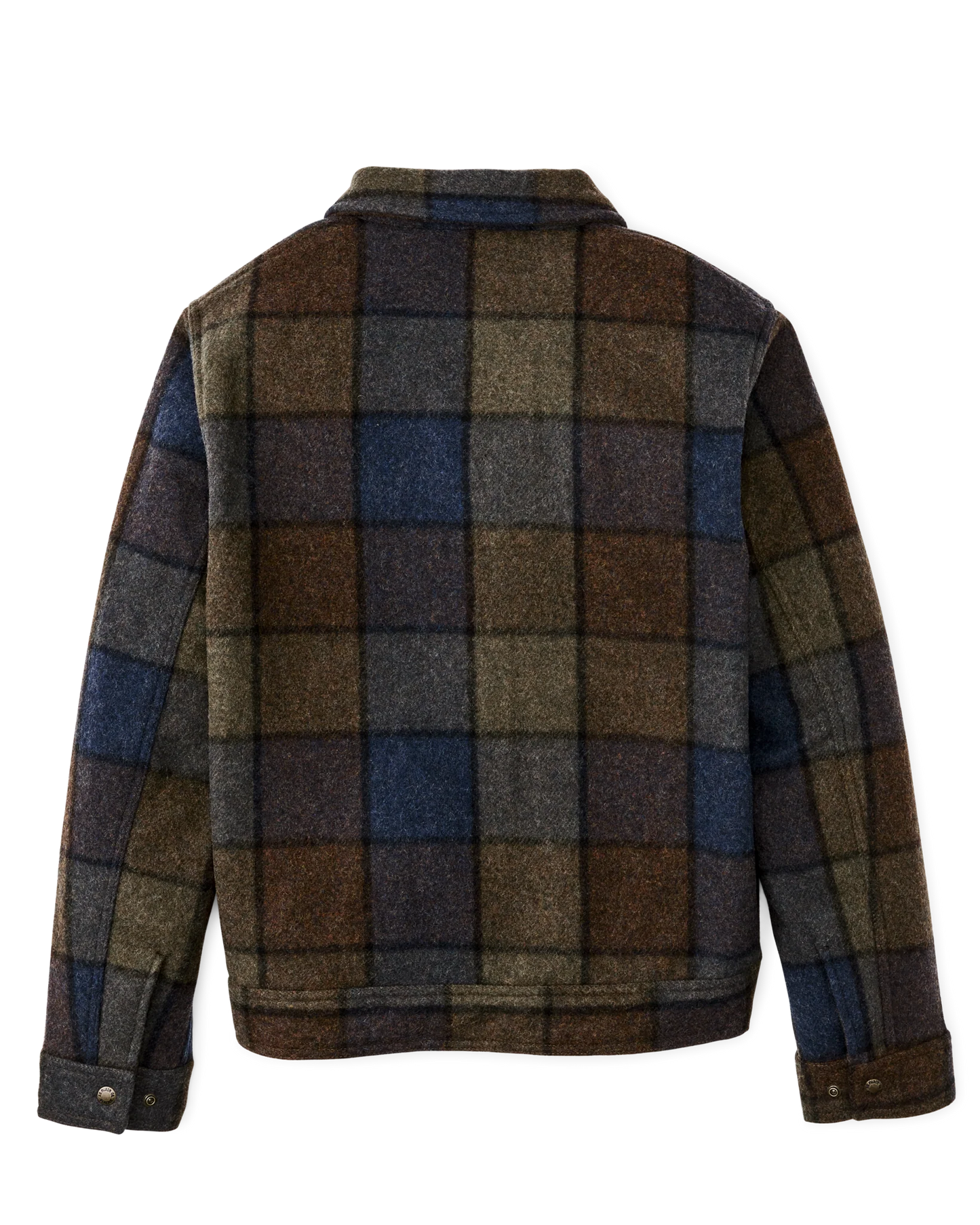 FILSON MACKINAW WOOL WORK JACKET - BLUE/BROWN/GRAY PLAID