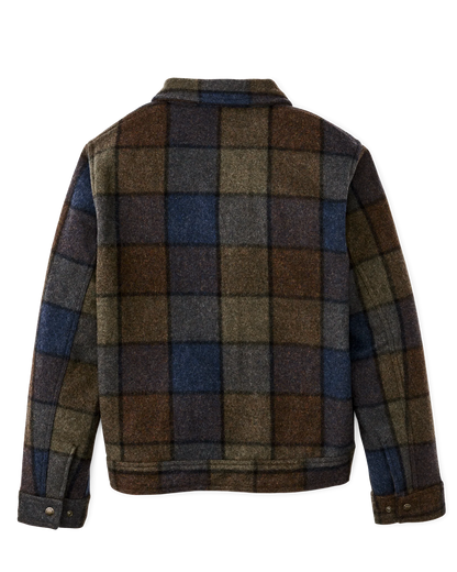FILSON MACKINAW WOOL WORK JACKET - BLUE/BROWN/GRAY PLAID