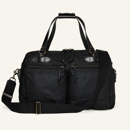 FILSON 48-HOUR TIN CLOTH DUFFLE BAG - BLACK