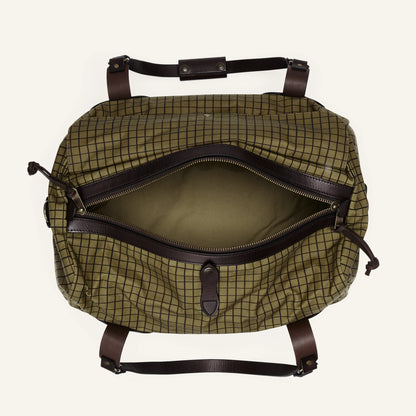 FILSON OIL FINISH TIN CLOTH DUFFLE - FLYWAY GREEN