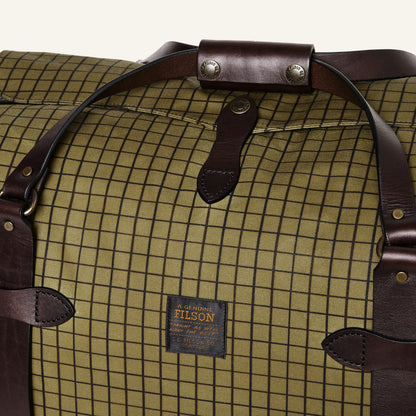 FILSON OIL FINISH TIN CLOTH DUFFLE - FLYWAY GREEN