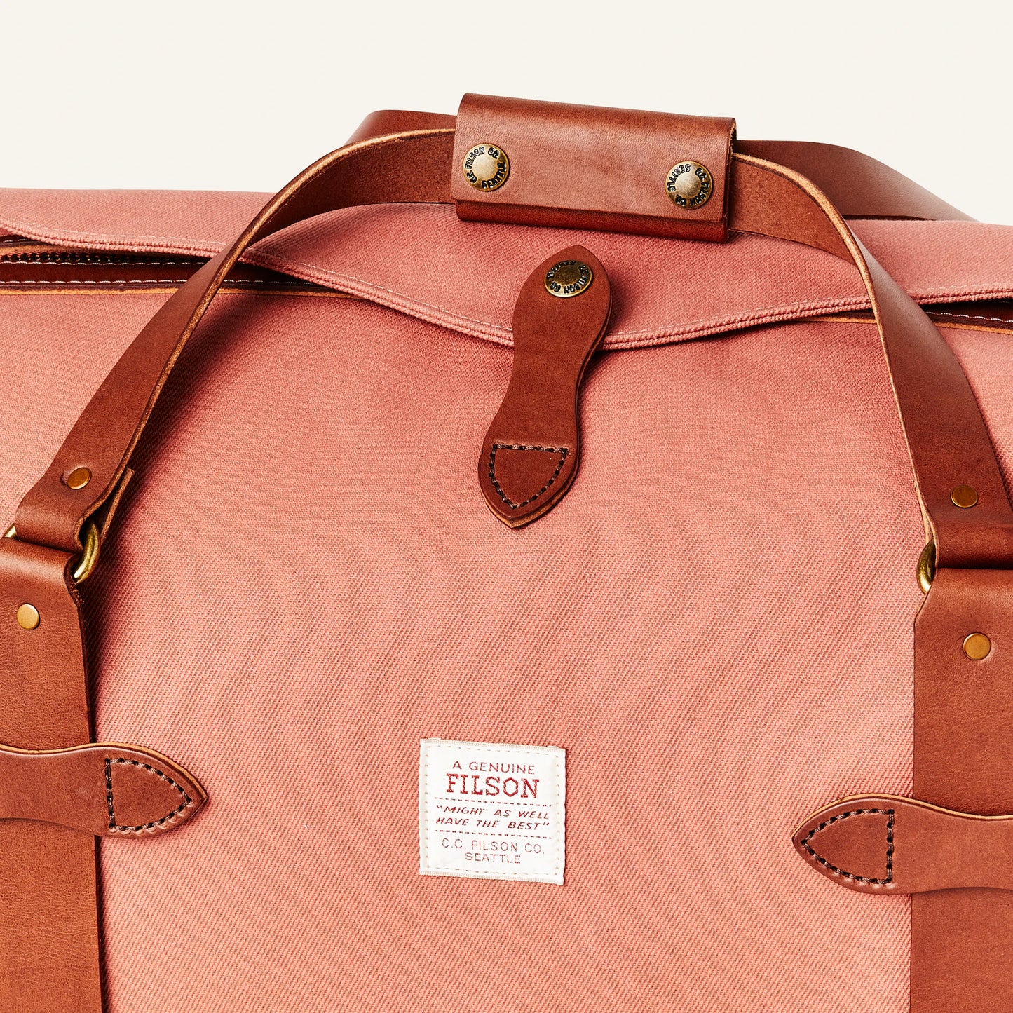 FILSON MEDIUM RUGGED TWILL DUFFLE BAG - Cedar Red