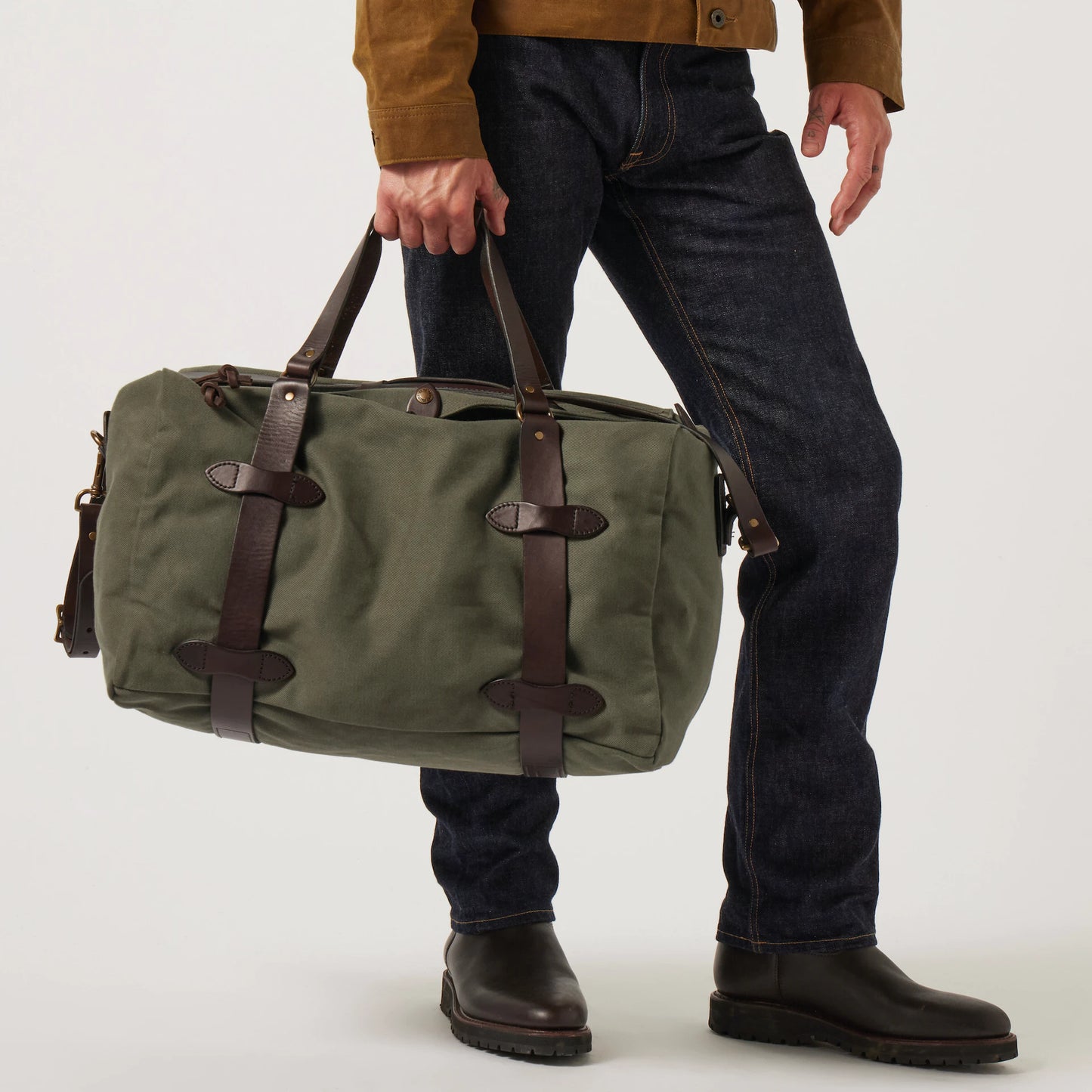 FILSON MEDIUM RUGGED TWILL DUFFLE BAG - Otter Green