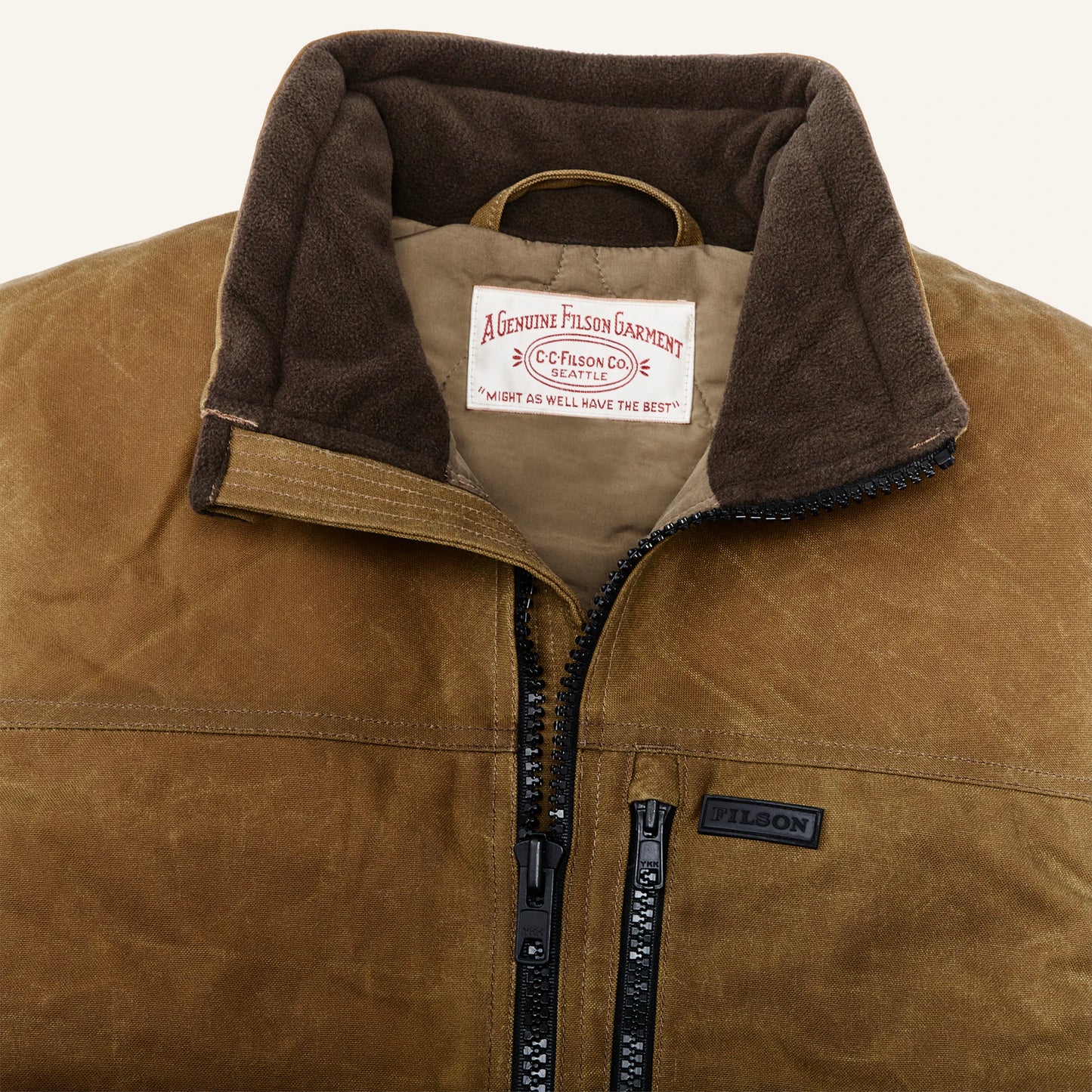 FILSON TIN CLOTH PRIMALOFT® VEST - DARK TAN