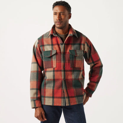 FILSON SEATTLE WOOL JAC-SHIRT - Amber/Spruce Plaid