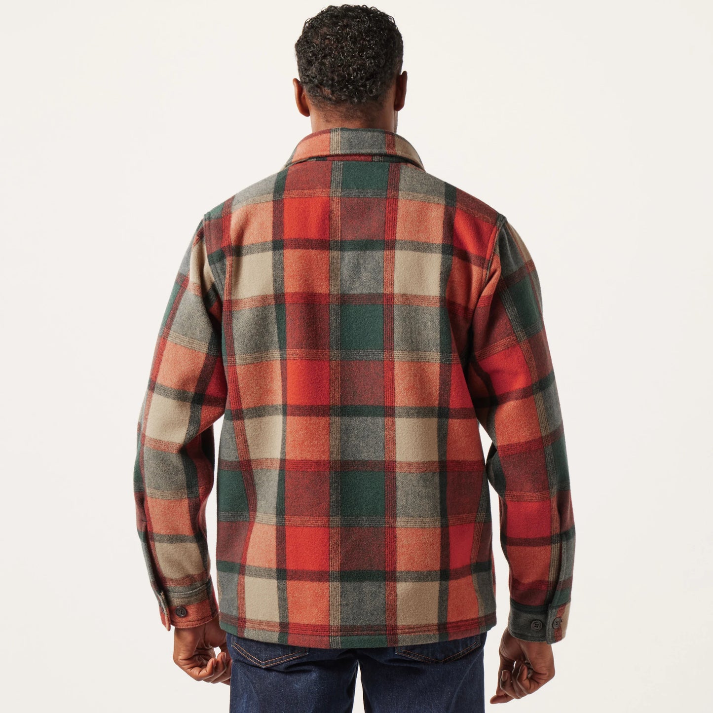 FILSON SEATTLE WOOL JAC-SHIRT - Amber/Spruce Plaid