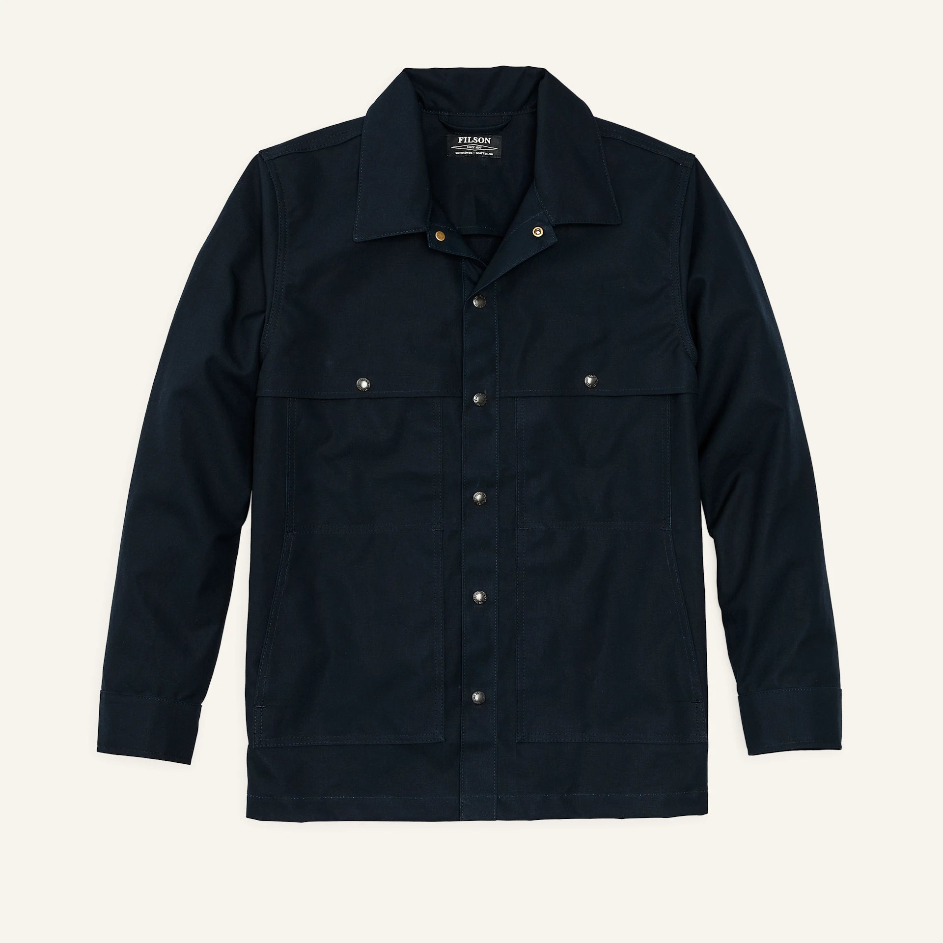 Filson Dry Tin Cloth Jac-shirt - Navy – Gaintgaint.com