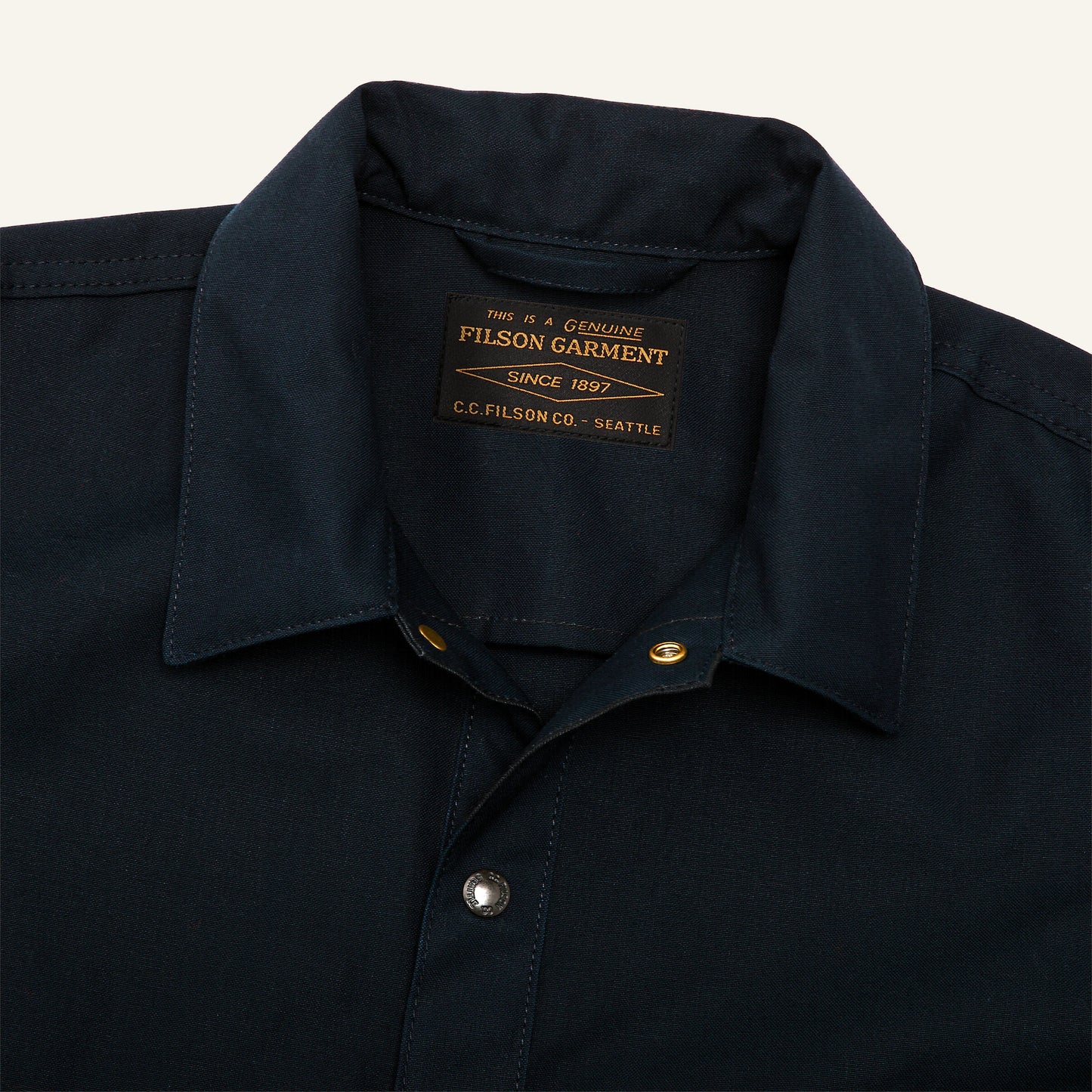 FILSON DRY TIN CLOTH JAC-SHIRT - NAVY