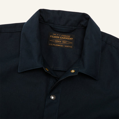 FILSON DRY TIN CLOTH JAC-SHIRT - NAVY