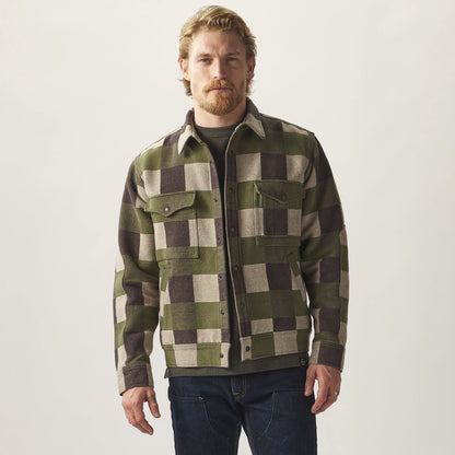 FILSON BEARTOOTH CAMP JACKET - CINDER/OLIVE CHECK