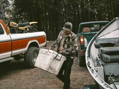 FILSON BEARTOOTH CAMP JACKET - CINDER/OLIVE CHECK