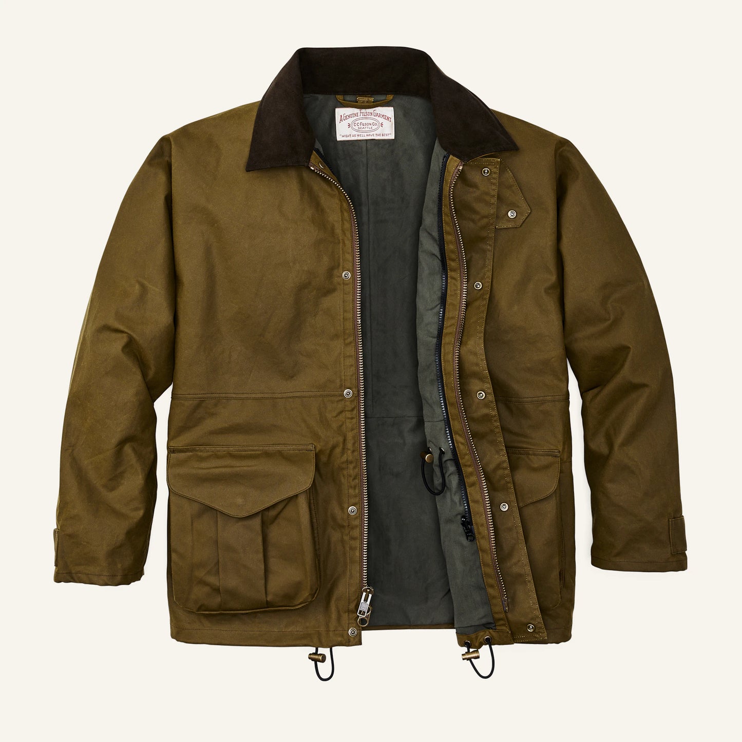 FILSON FOUL WEATHER JACKET - DARK TAN