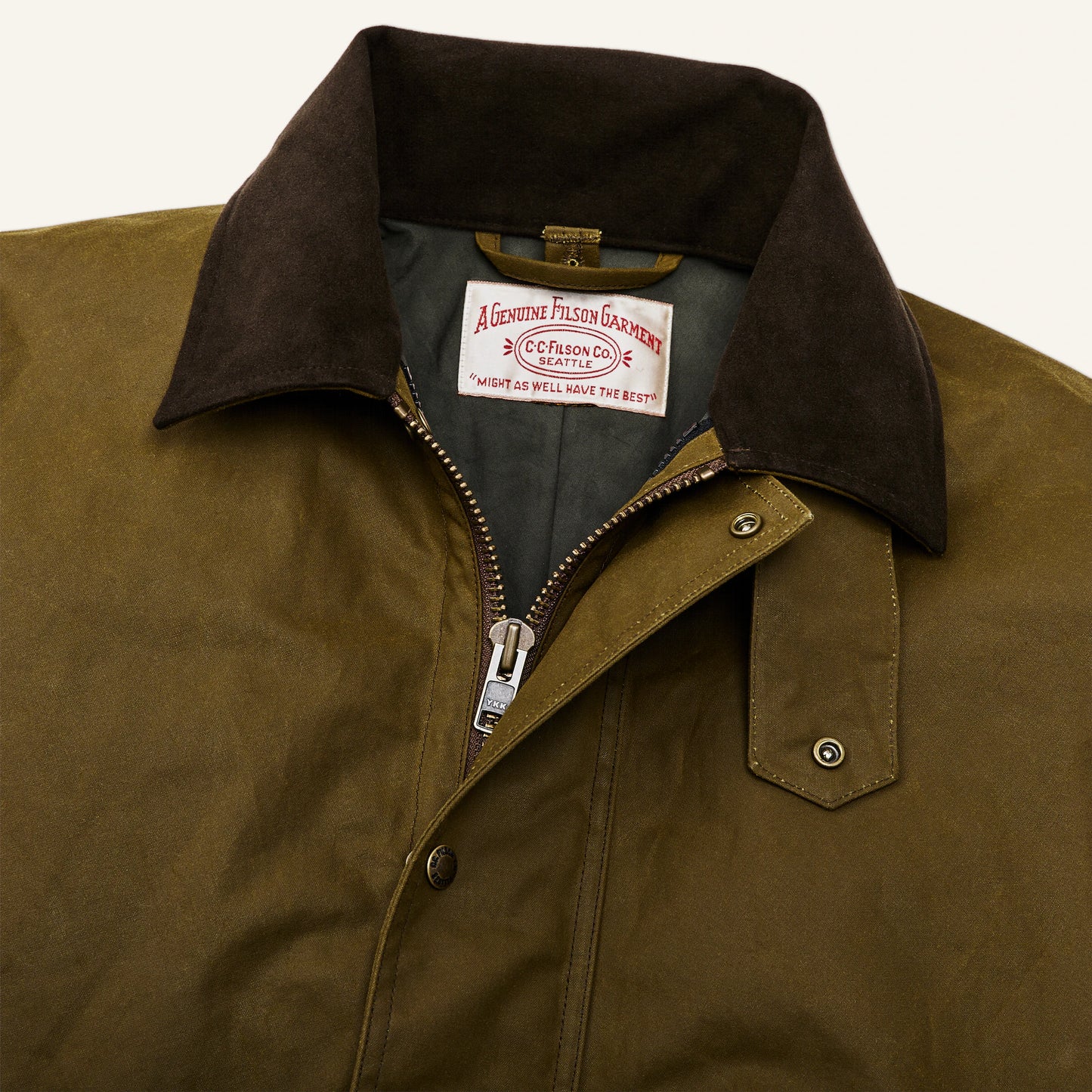 FILSON FOUL WEATHER JACKET - DARK TAN