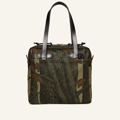 FILSON RUGGED TWILL TOTE BAG WITH ZIPPER - FADED MAPLE BARK CAMO