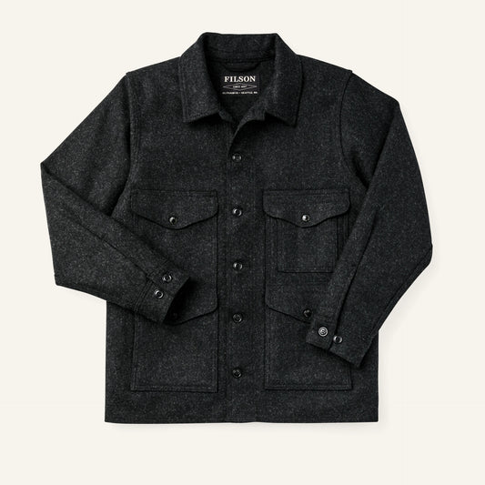 FILSON MACKINAW WOOL CURISER JACKET - CHARCOAL