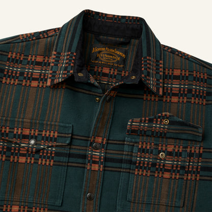 FILSON BEARTOOTH CAMP JACKET - FIR/COPPER BLANKET PLAID