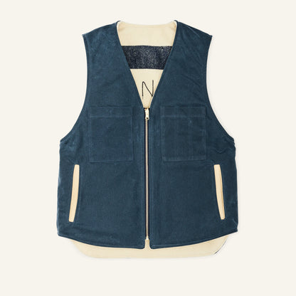 FILSON X GOVERNOR BAXTER REVERSIBLE VEST - TEAL