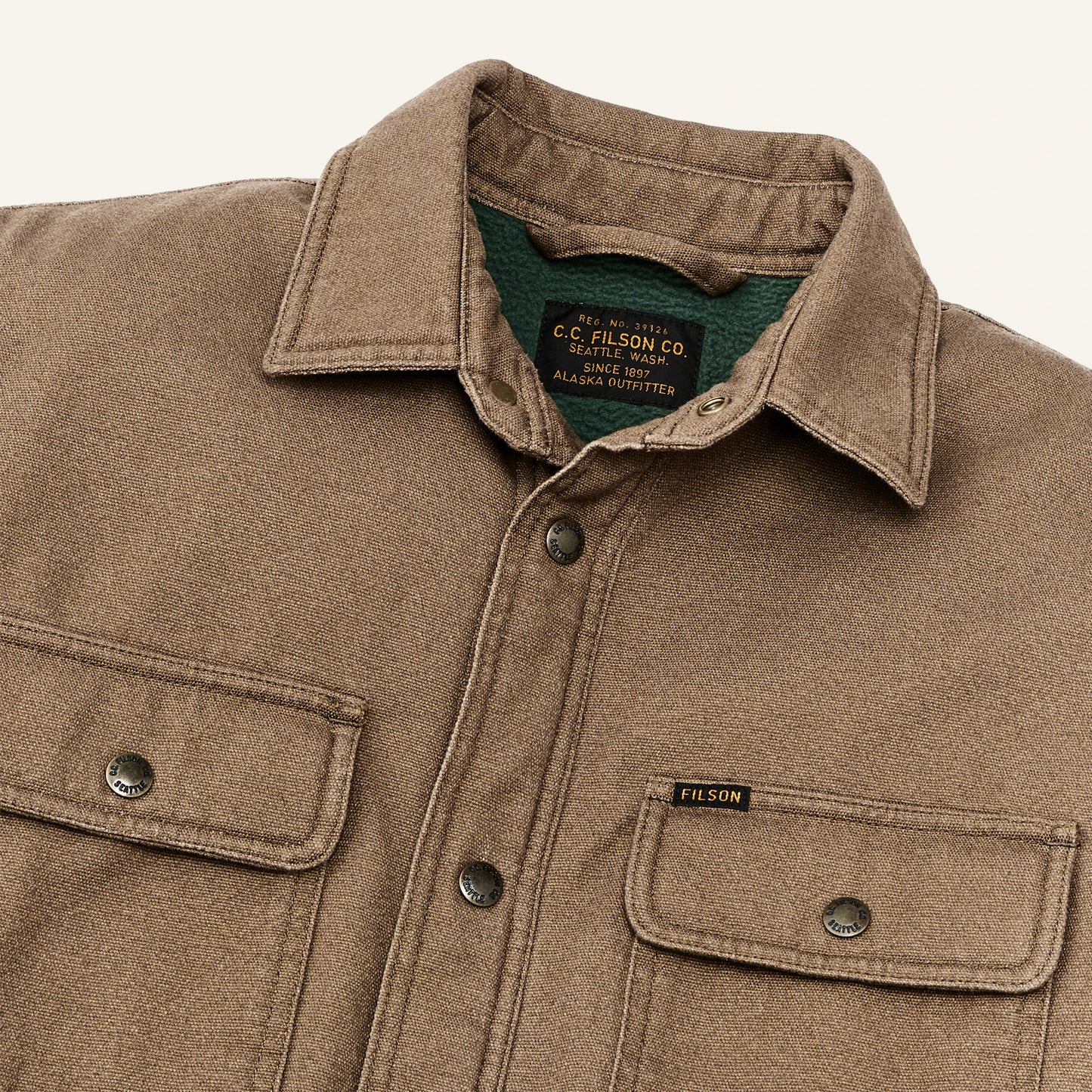 FILSON FLEECE LINED JAC-SHIRT - KANGAROO