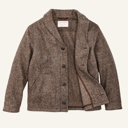 FILSON DECATUR ISLAND WOOL JACKET - NATURAL BROWN