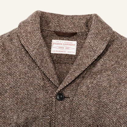 FILSON DECATUR ISLAND WOOL JACKET - NATURAL BROWN