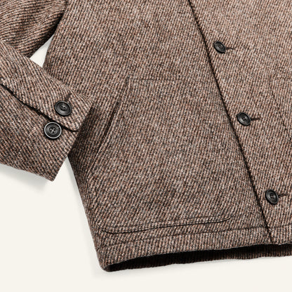 FILSON DECATUR ISLAND WOOL JACKET - NATURAL BROWN