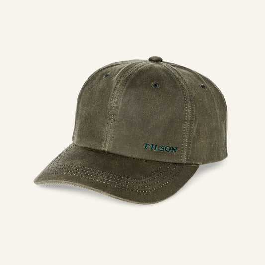 FILSON OIL TIN LOW-PROFILE LOGGER CAP - OTTER GREEN