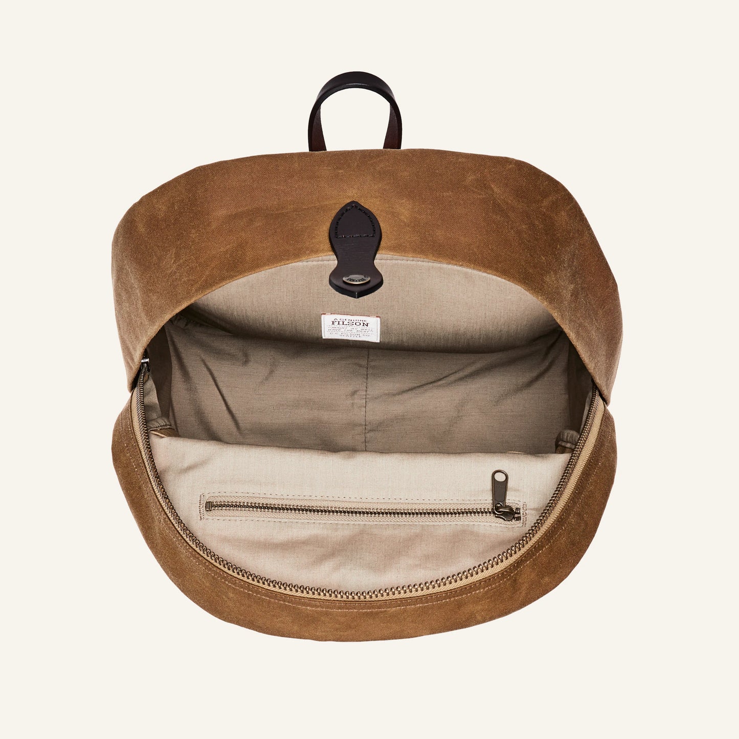 FILSON JOURNEYMAN BACKPACK - DARK TAN/FLAME