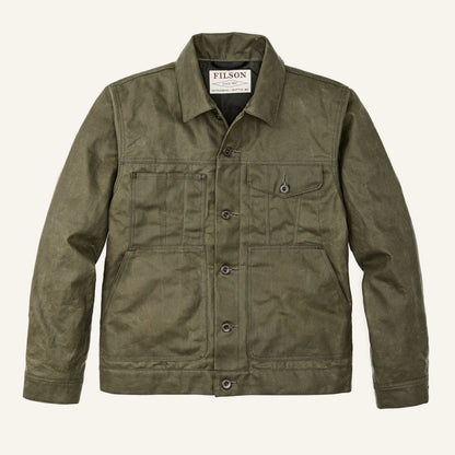 FILSON TIN CLOTH SHORT LINED CRUISER - MILITARY GREEN